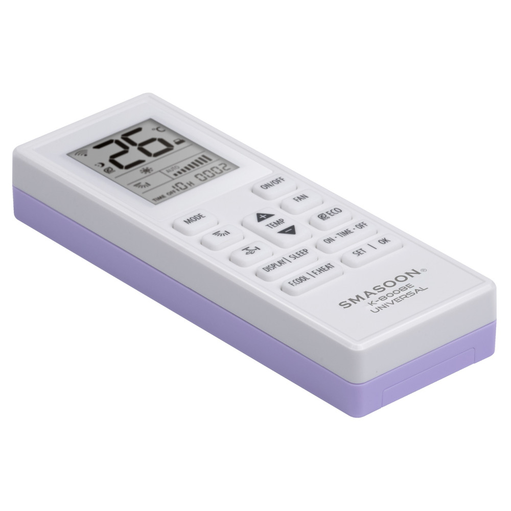 SMASOON K-8008E Universal Τηλεχειριστήριο Κλιματισμού Μωβ