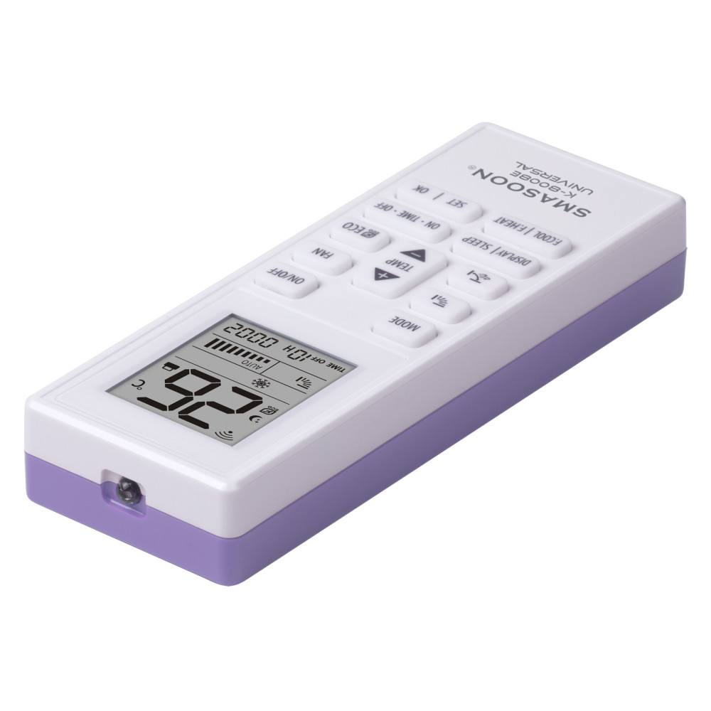 SMASOON K-8008E Universal Τηλεχειριστήριο Κλιματισμού Μωβ