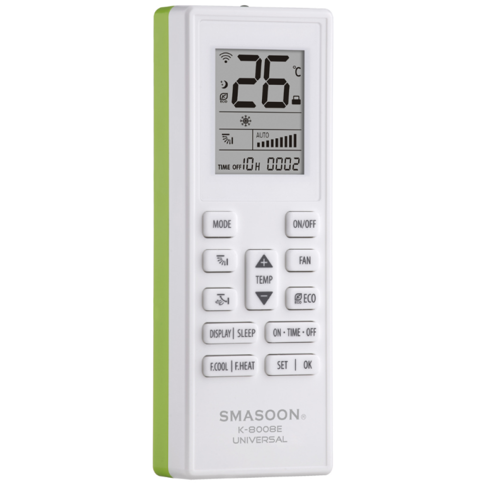 SMASOON K-8008E Universal Τηλεχειριστήριο Κλιματισμού Πράσινο