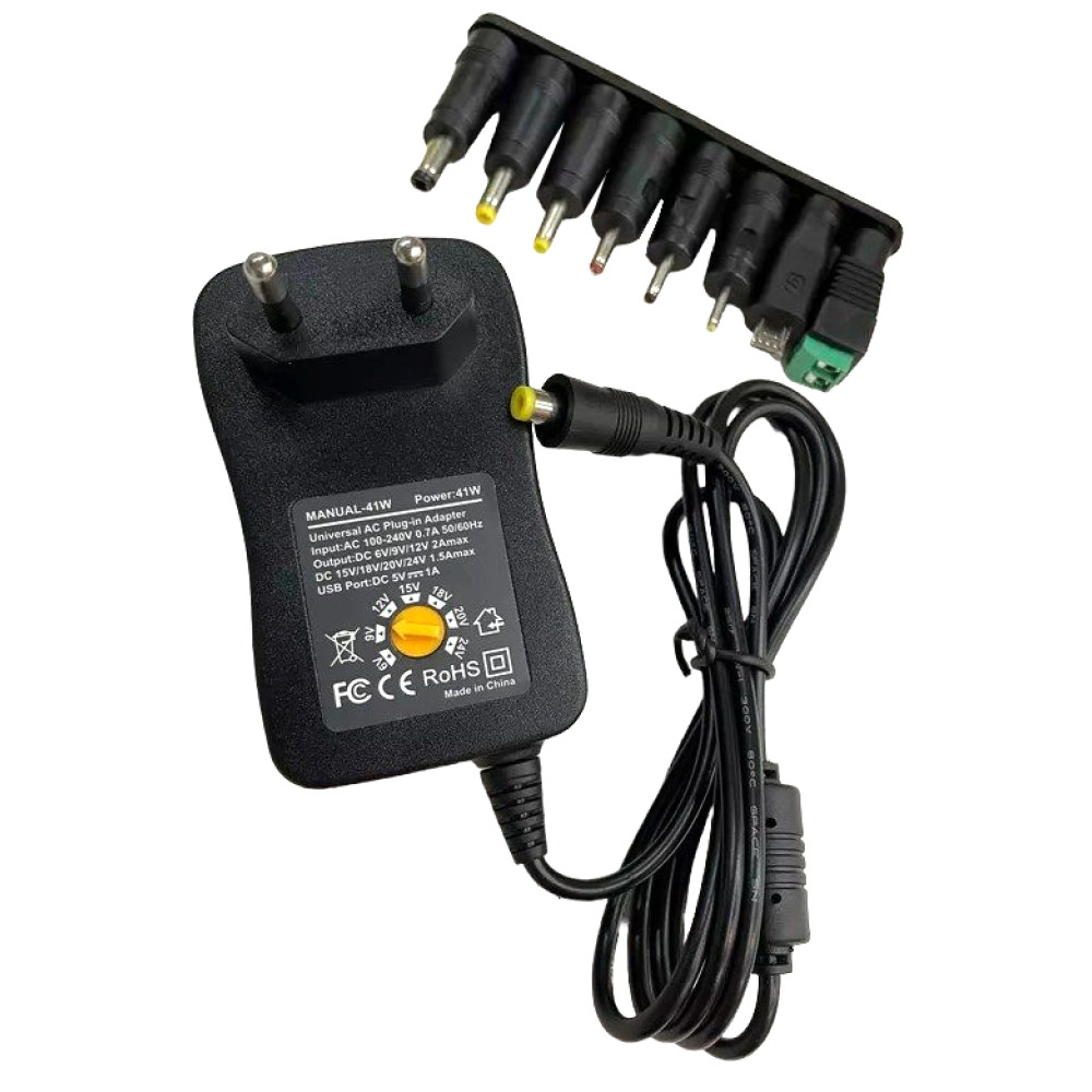 ATC Τροφοδοτικό 41W Switching με 8 κεφαλές 6V-24V