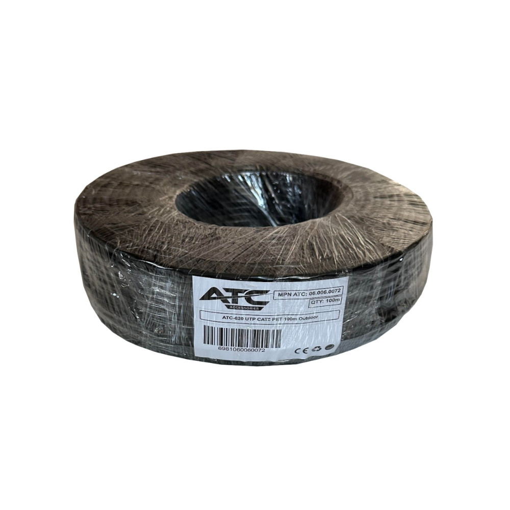 ATC Στροφείο Δικτύου ATC-620 UTP CAT6 PET 100m Εξωτερικό