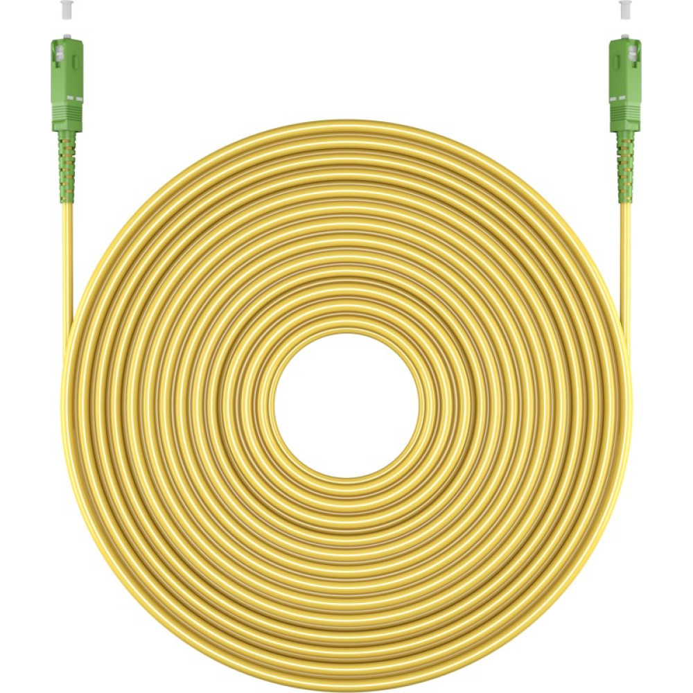 Goobay Καλώδιο Οπτικής Ίνας FTTH Μονής Λειτουργίας OS2 Κίτρινο 0.5μ