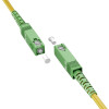 Goobay Καλώδιο Οπτικής FTTH Ίνας Μονής Λειτουργίας OS2 Κίτρινο 2μ