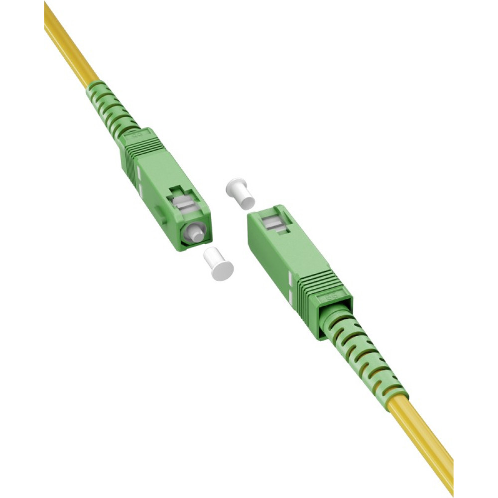 Goobay Καλώδιο Οπτικής FTTH Ίνας Μονής Λειτουργίας OS2 Κίτρινο 25 m