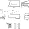 Goobay Φις Δικτύου RJ45 CAT6 STP με Θωράκιση (93829)