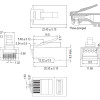 Goobay Φις Δικτύου RJ45 CAT 6 UTP χωρίς Θωράκιση 93828