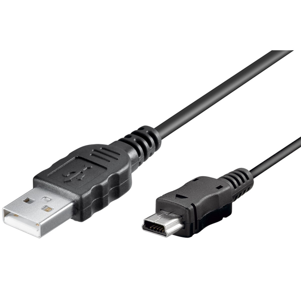 Goobay Essential Mini USB Καλώδιο Συγχρονισμού & Φόρτισης Μαύρο 1μ