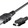 Goobay Essential Mini USB Καλώδιο Συγχρονισμού & Φόρτισης Μαύρο 1μ