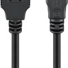 Goobay Essential Mini USB Καλώδιο Συγχρονισμού & Φόρτισης Μαύρο 1μ