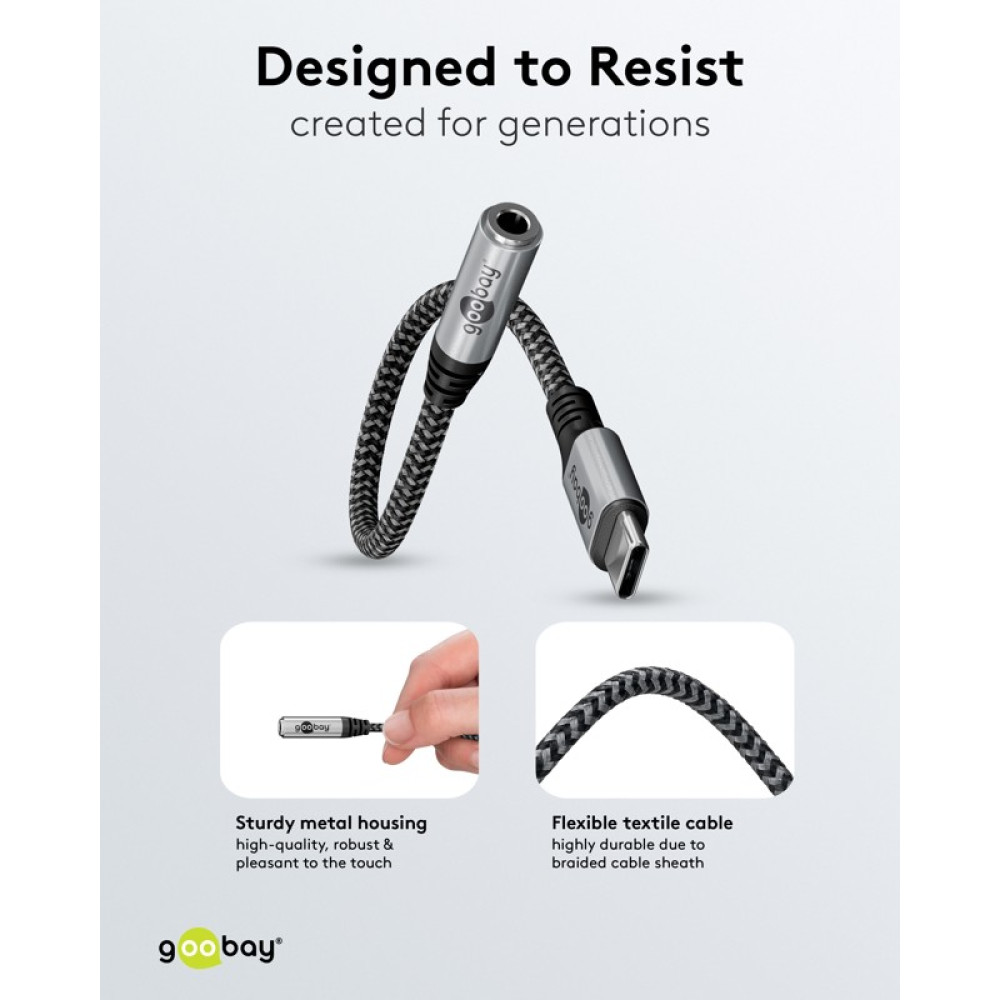 Goobay Καλώδιο Αντάπτορας USB-C σε 3.5mm AUX 0.15m