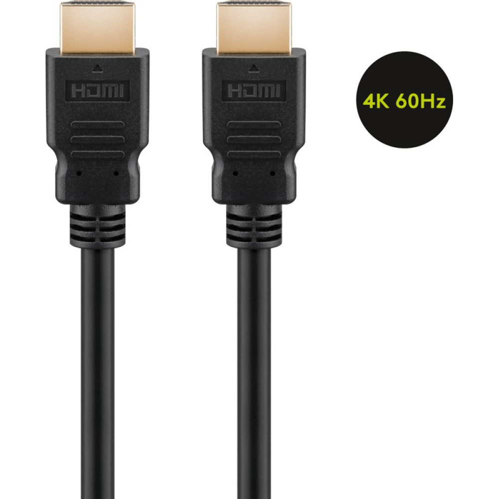 Goobay Essential High Speed HDMI Cable with Ethernet 4K/60 Hz 1.5 m