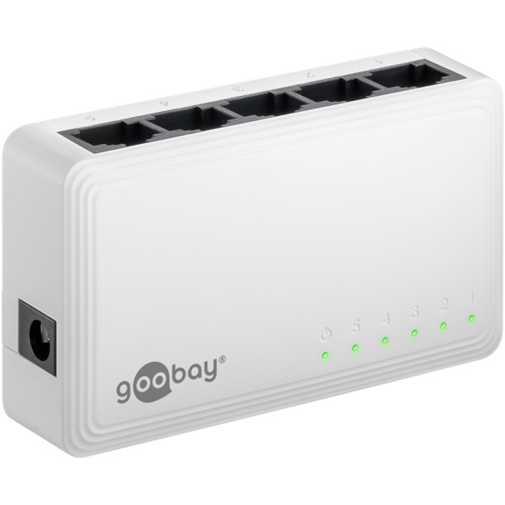 Goobay Gigabit Ethernet Switch 5 Θυρών 64563 Λευκό