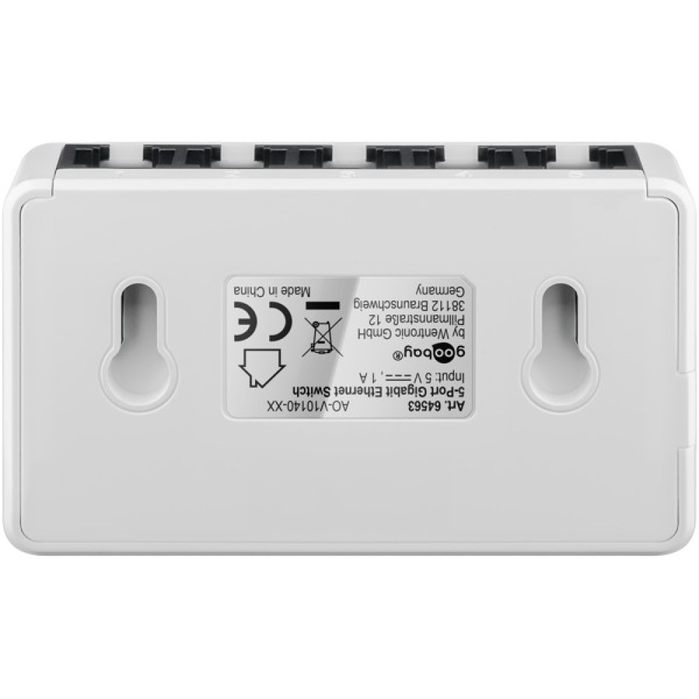 Goobay Gigabit Ethernet Switch 5 Θυρών 64563 Λευκό