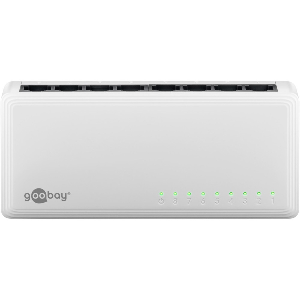 Goobay Gigabit Ethernet Switch 8 Θυρών 64564 Λευκό