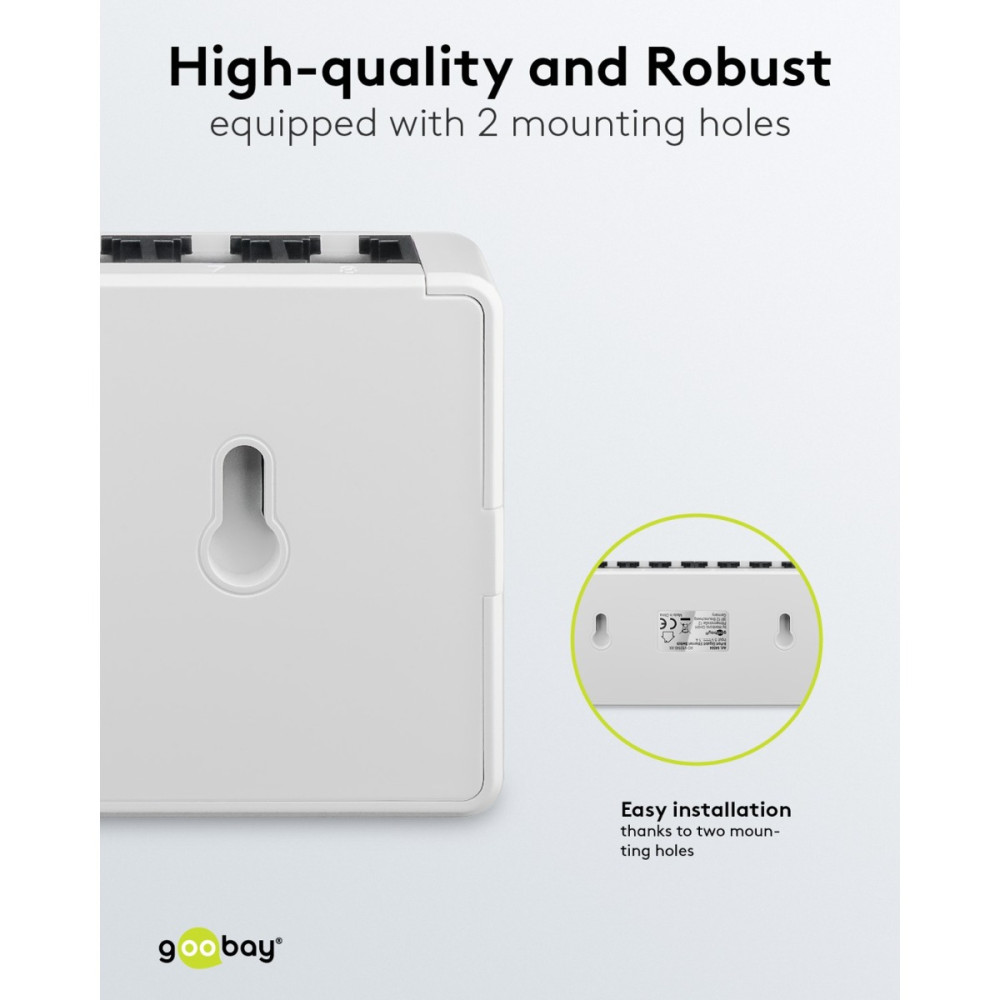 Goobay Gigabit Ethernet Switch 8 Θυρών 64564 Λευκό