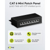 Goobay CAT 6 Patch Panel 8 Θυρών Mini/Desktop 96105 Μαύρο