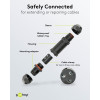 Goobay Σύνδεσμος καλωδίου10 cm IP68 (81292)