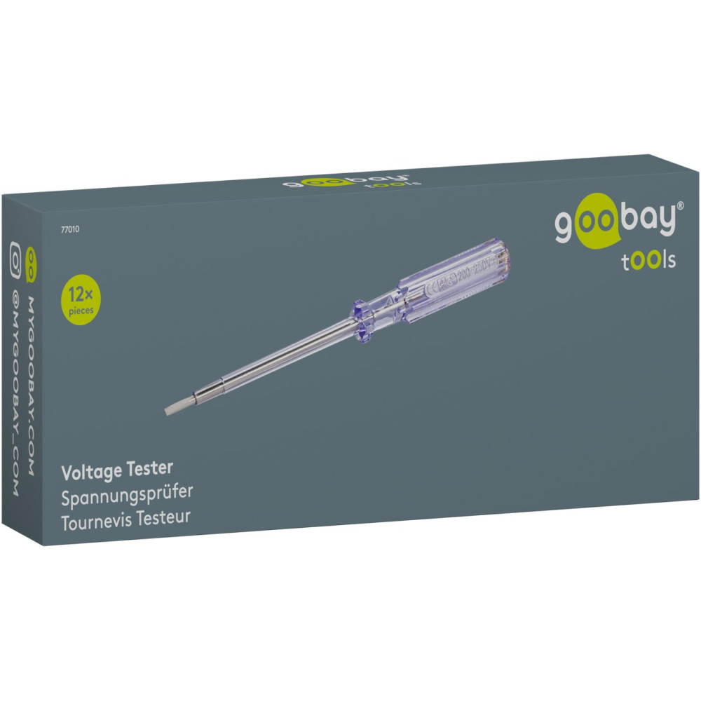 Goobay Δοκιμαστής Τάσης 190 mm 200–250 V