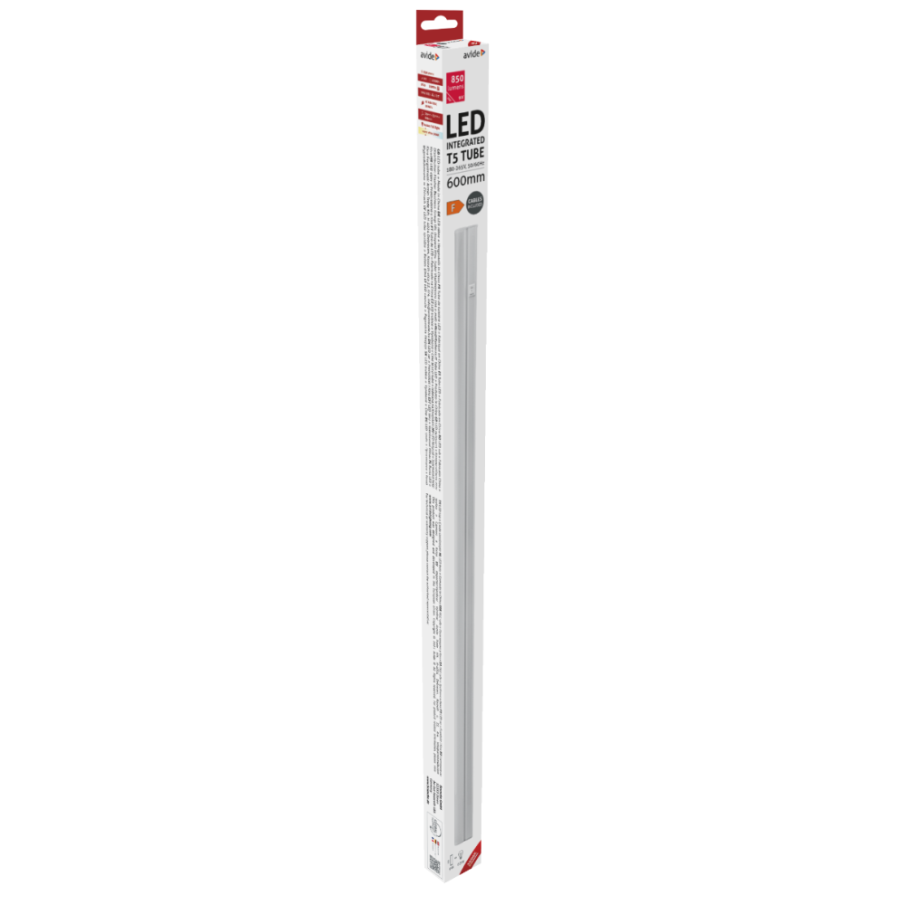 Avide LED Πάγκου Κουζίνας  9W 600mm Θερμό 3000K με Πρίζα