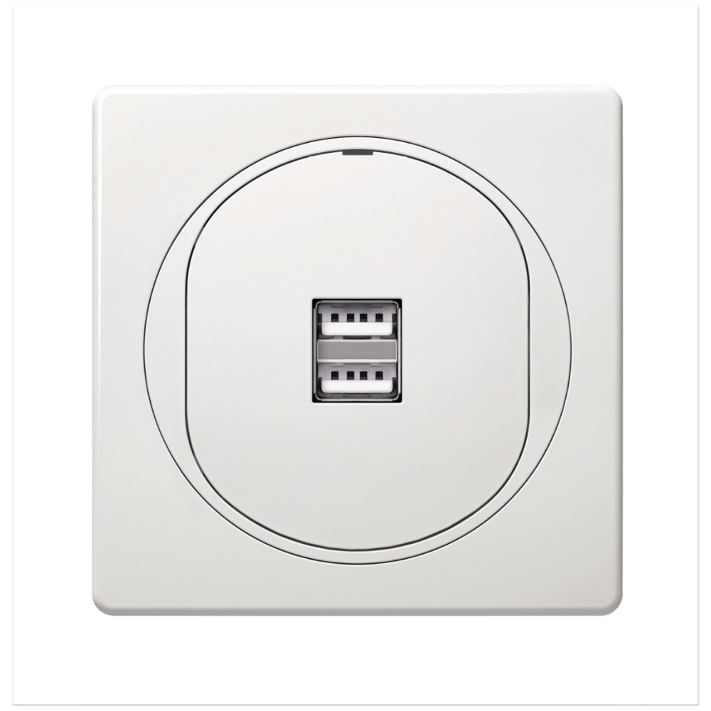 EON 2xUSB charger 2,1A 5V, white