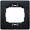 EON E6801.E1E One-gang frame 80x80, soft-touch black with black holder