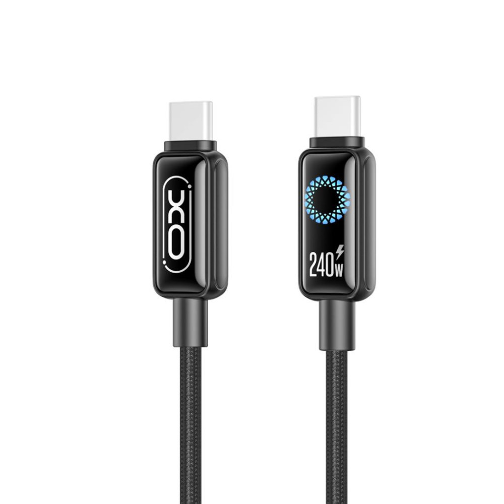 XO NB-Q312A Καλώδιο Φόρτισης & Δεδομένων USB Type-C σε Type-C 240W 1μ