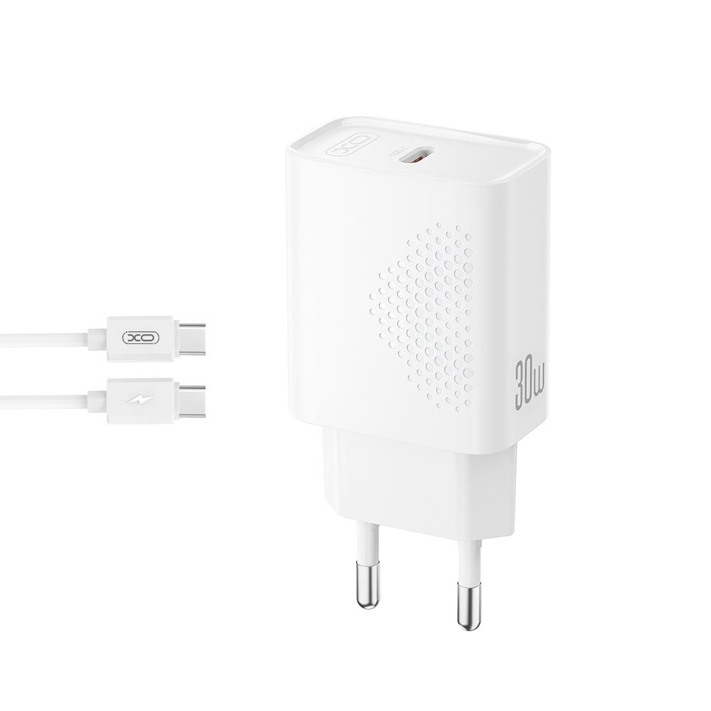 XO L162 EU 30W Φορτιστής Γρήγορης Φόρτισης Type-C με Καλώδιο Type-C