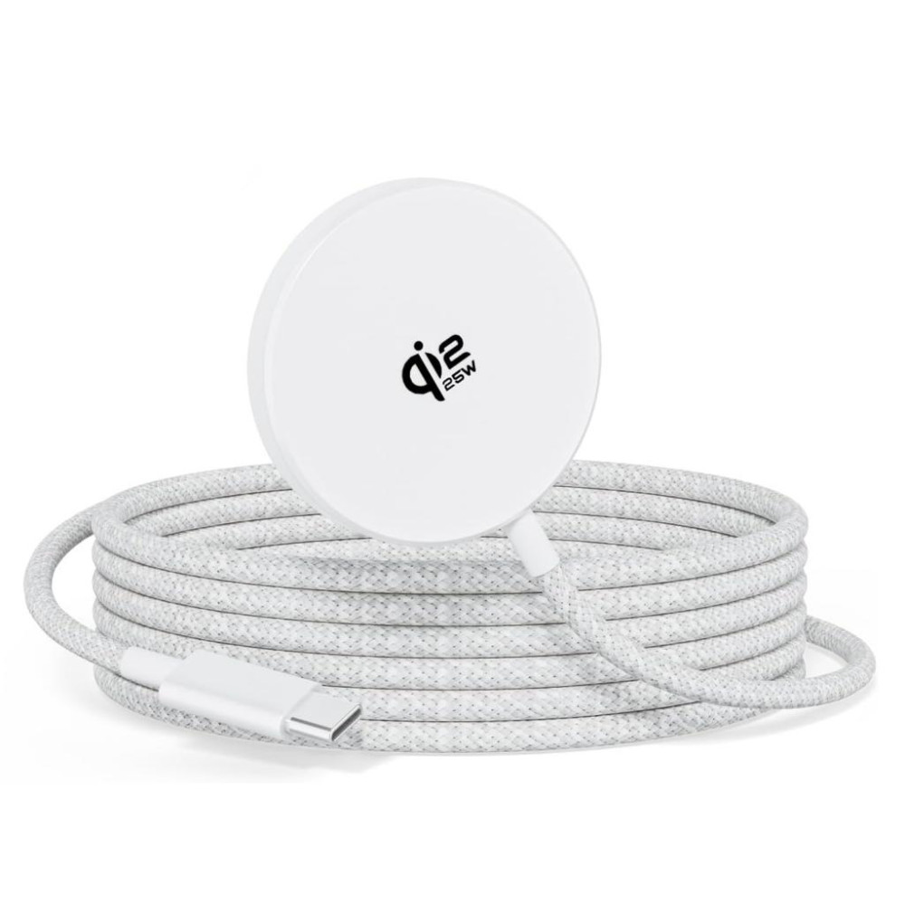 XO JH025 Μαγνητικός Ασύρματος Φορτιστής 25W USB-C Καλώδιο 1,2 μ Λευκός