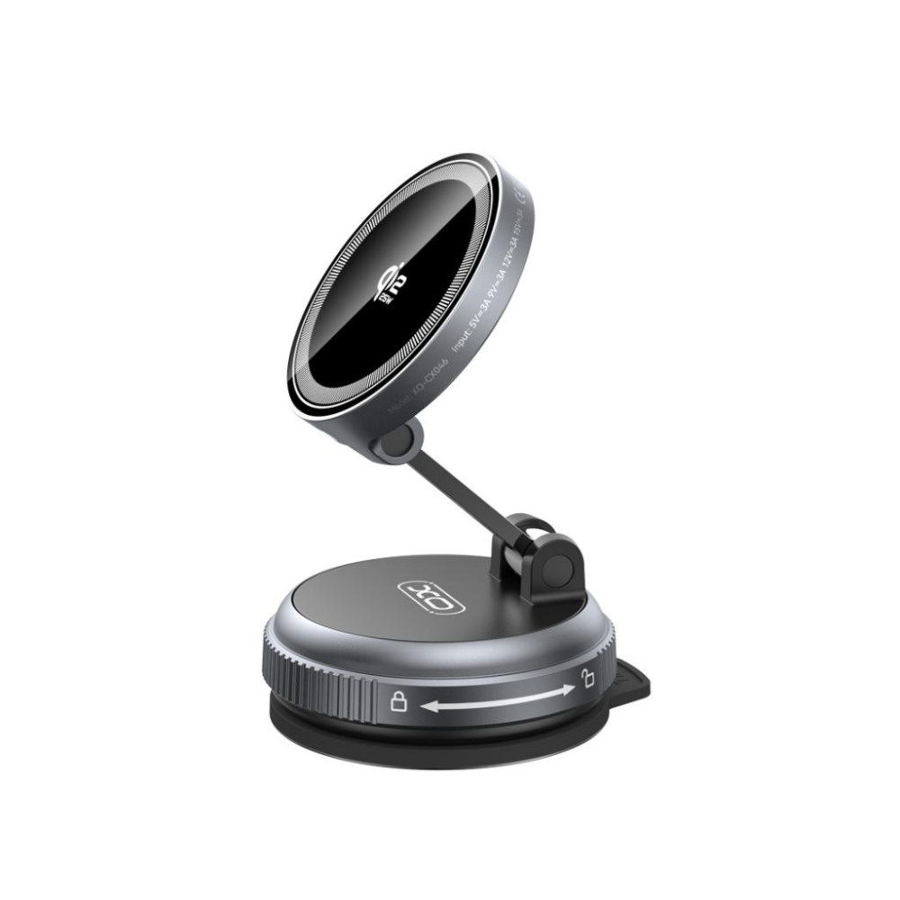 XO CX046 Ασύρματος Φορτιστής 25W με Βεντούζα και RGB Φωτισμό