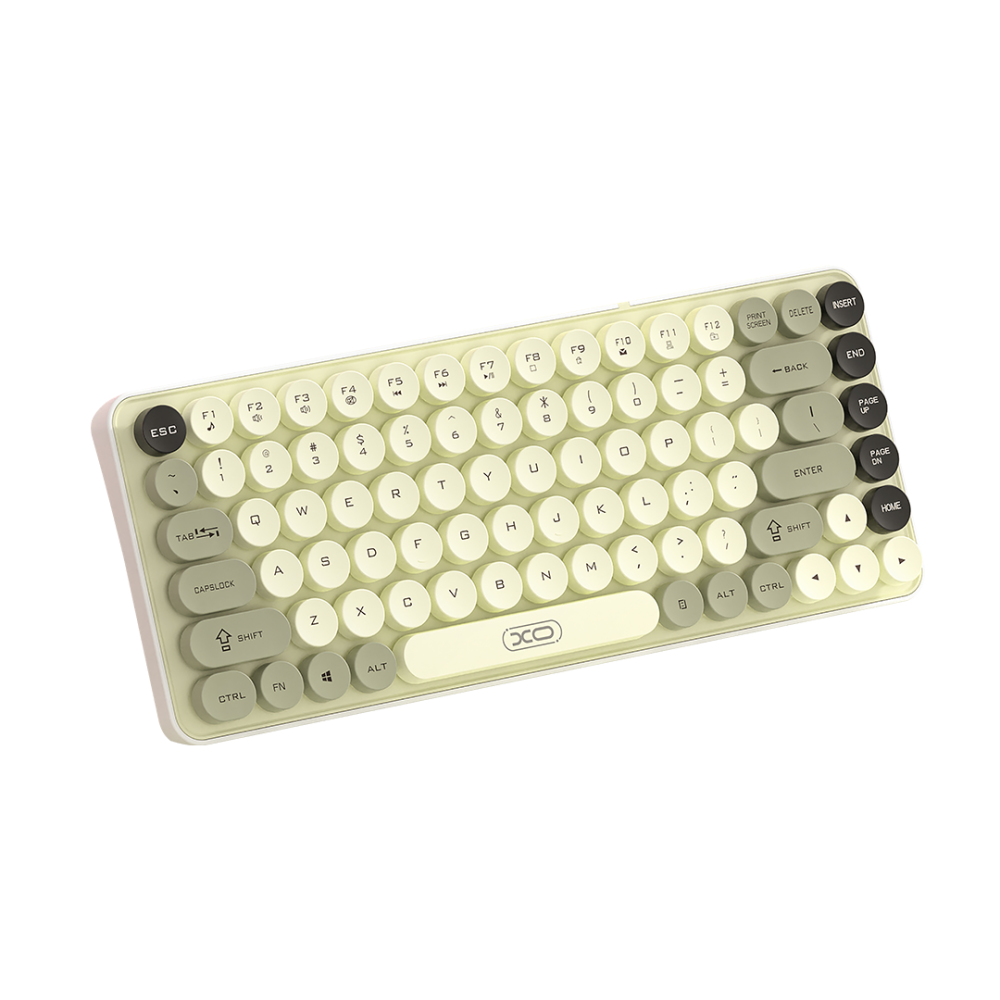 XO KB-12 Ασύρματο Πληκτρολόγιο Bluetooth Tri-Colour Γκρι