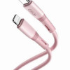 XO NB-Q226A Καλώδιο Φόρτισης - Data 27W Type-C σε Lightning 1m Ροζ