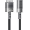 XO NB282 Καλώδιο Γρήγορης Φόρτισης Σιλικόνης 6A Type-C Μαύρο