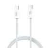 XO NB-Q273 iP15 Καλώδιο φόρτισης Type-C σε Type-C 60W Λευκό
