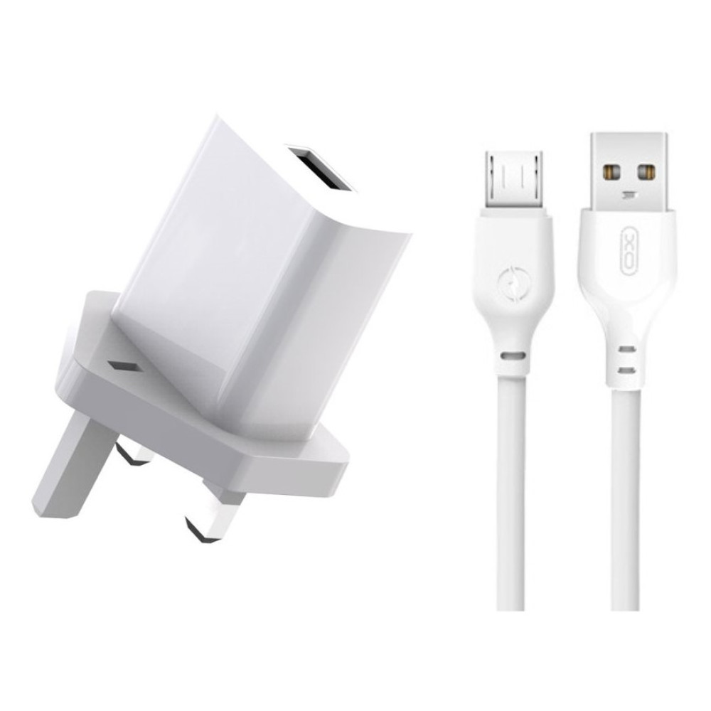 XO L99 (UK) Φορτιστής με Καλώδιο Micro 2.4A