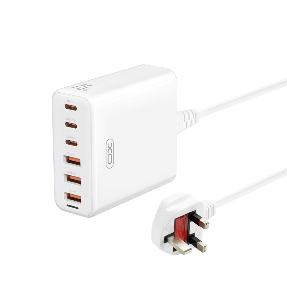 XO L133(UK) 75W GaN 3A+3C Γρήγορος Φορτιστής 1.5M