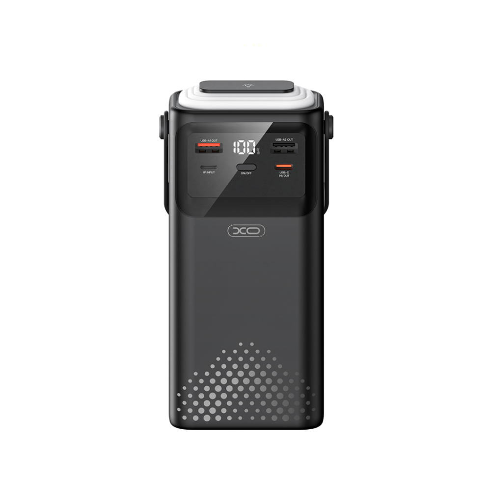 XO PR285 Powerbank PD20W & QC22.5W με 4 Ενσωματομένα Καλώδια & Φωτισμό LED 30.000mAh