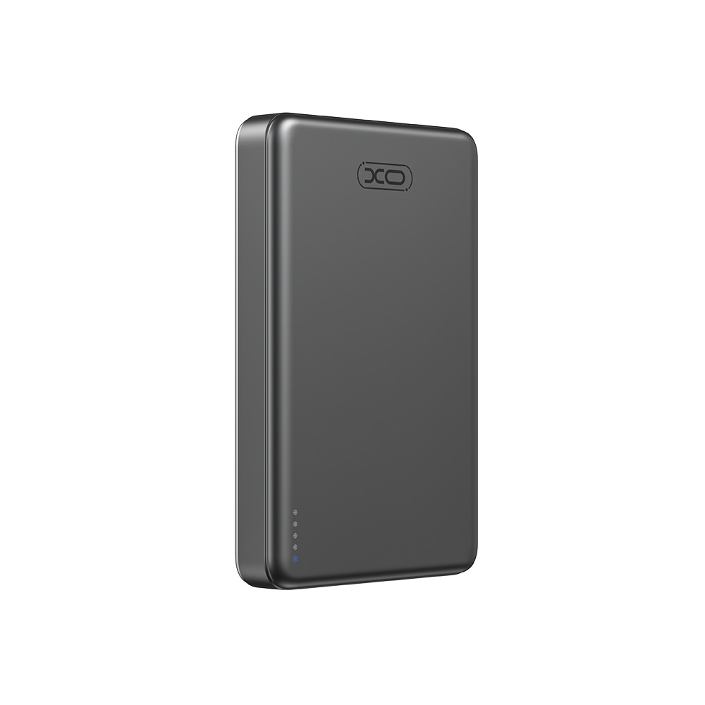 XO PR296 Powerbank Ταχείας Φόρτισης Μεταλικό με Μαγνήτη 10.000mAh Γκρι