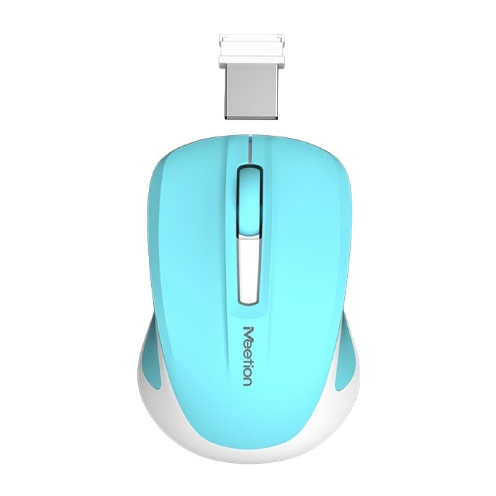 Meetion Silent Mini 2.4G Οπτικό Ασύρματο Ποντίκι (Κυανό)