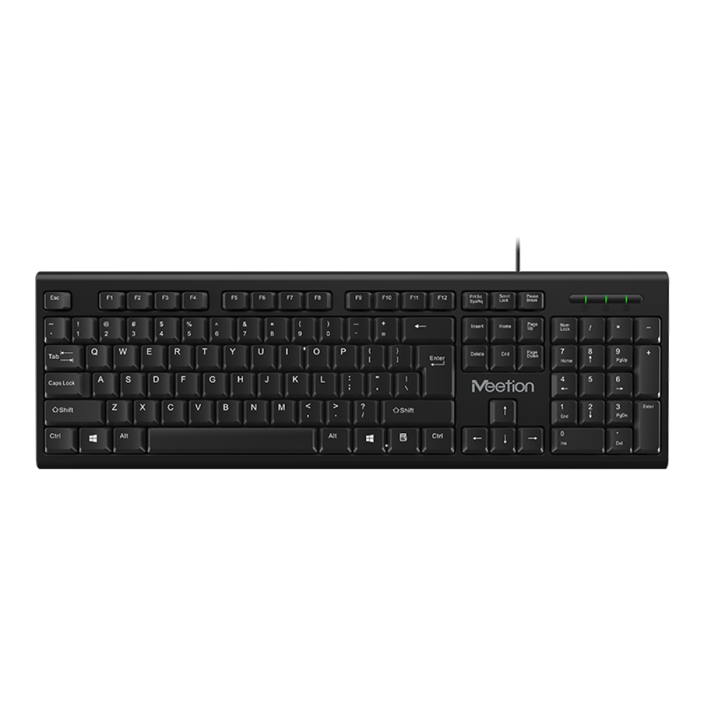 Meetion MT-K100 Ενσύρματο Πληκτρολόγιο / US