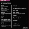 ATC-C8 Καλώδιο Φόρτισης & Συγχρονισμού USB-C σε USB-C 60W 3m