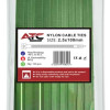 ATC Δεματικά 2.5x100mm Νάιλον Πράσινα 100τμχ Σακουλάκι