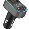 ATC-CA07 Μεταδότης FM Αυτοκινήτου με 2 Θύρες USB-A & Type-C και Υποδοχή SD 35W