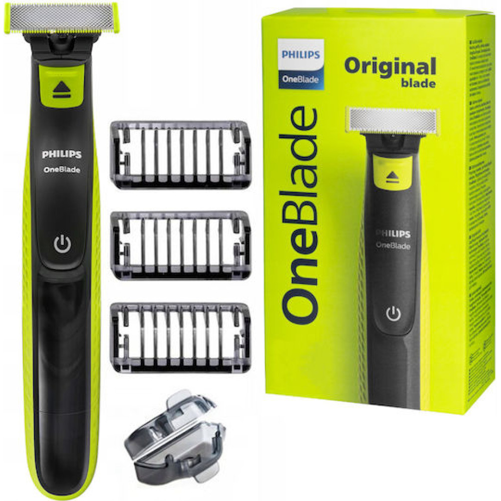 Philips Oneblade QP2724/10 Ξυριστική Μηχανή Προσώπου Επαναφορτιζόμενη / Με Καλώδιο