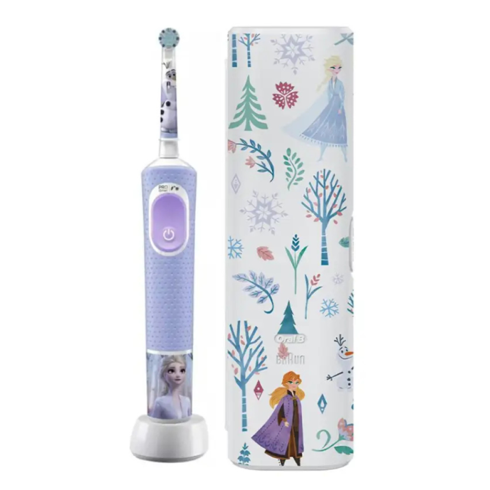 Oral-B Vitality Pro Παιδική Ηλεκτρική Οδοντόβουρτσα με Χρονόμετρο Frozen για 3+ Χρονών & Θήκη Ταξιδιού