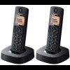 Panasonic KX-TGC312B Ασύρματο Τηλέφωνο Duo με 2 Ακουστικά Μαύρο