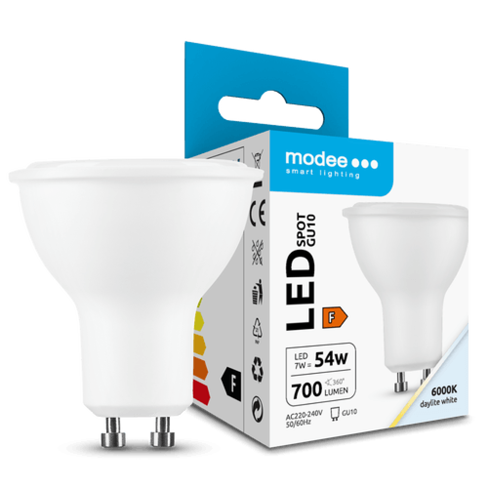 Modee Lighting Λαμπτήρας Spot LED 7W GU10 6000K ERP