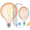 Modee Lighting Λαμπτήρας LED Filament Σφαιρικός G125 Amber 4W E27 320° 1800K (360 lumen)