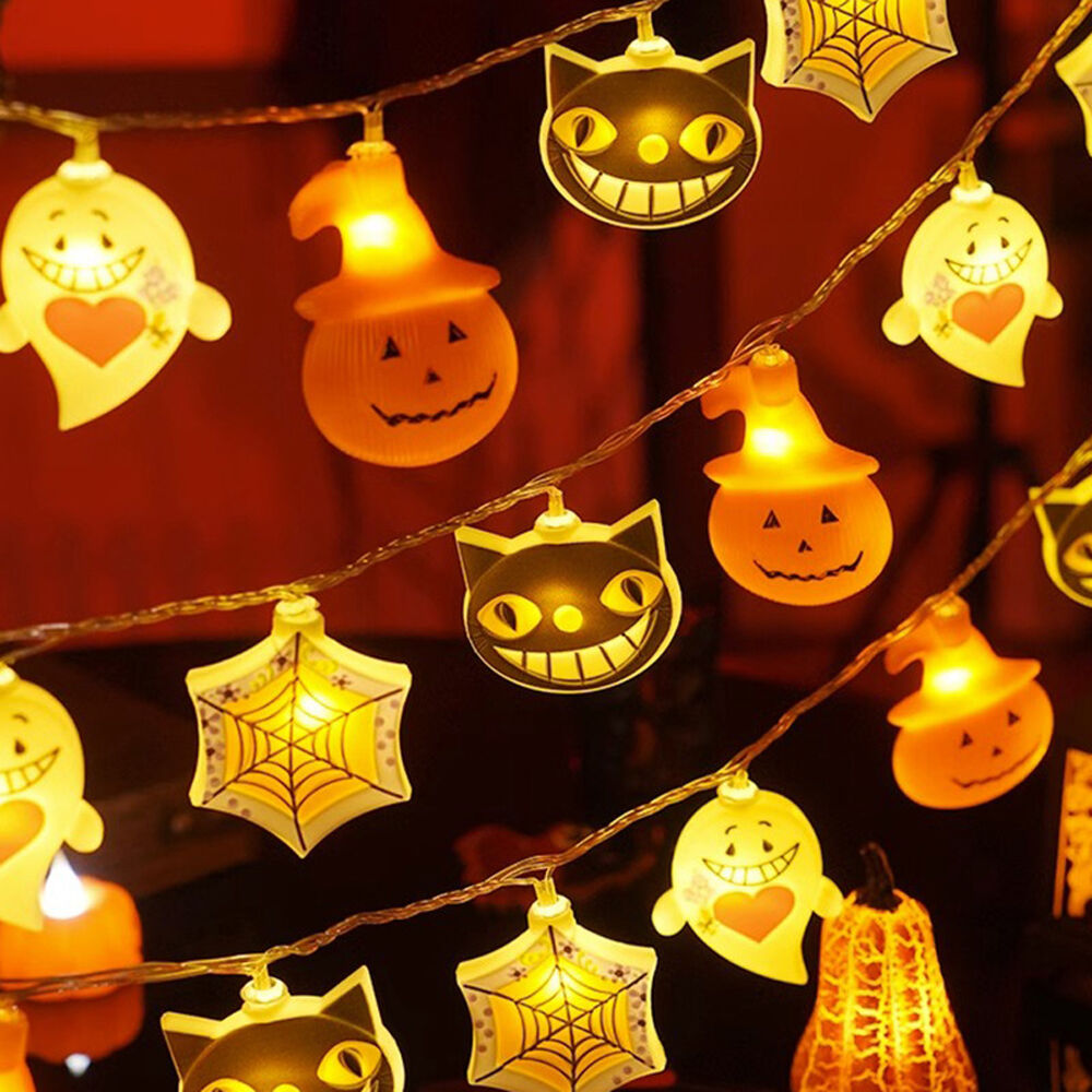 Διακοσμητική Γιρλάντα LED Modee Halloween με Μοτίβο Τεράτων (165cm/15cm) – Θερμό Λευκό Φως