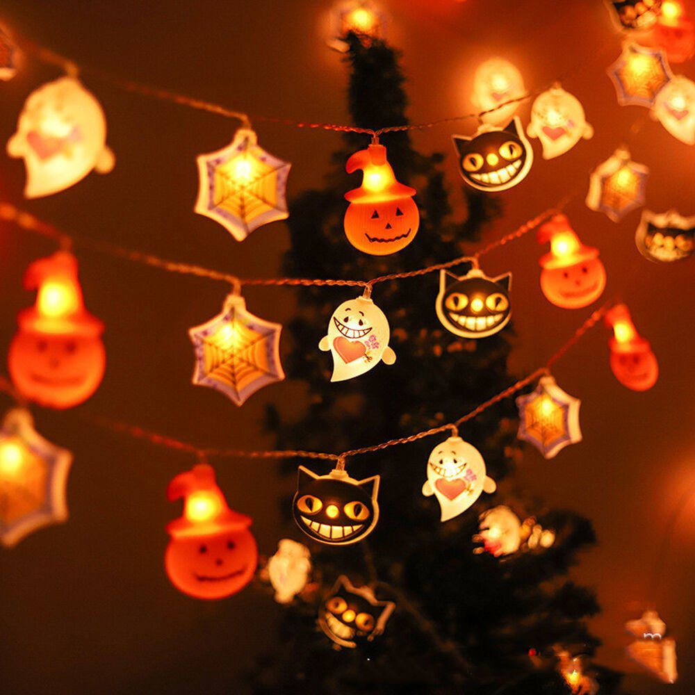 Διακοσμητική Γιρλάντα LED Modee Halloween με Μοτίβο Τεράτων (165cm/15cm) – Θερμό Λευκό Φως