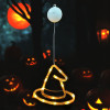 Διακοσμητικό παραθύρου Modee Halloween LED σε σχήμα καπέλου μάγισσας H103 (20x19mm)